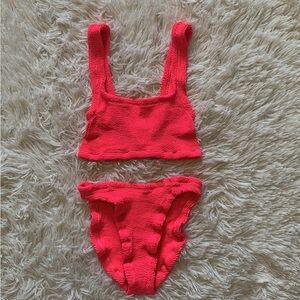 NWT Hunza G Xandra bikini set in fuchsia